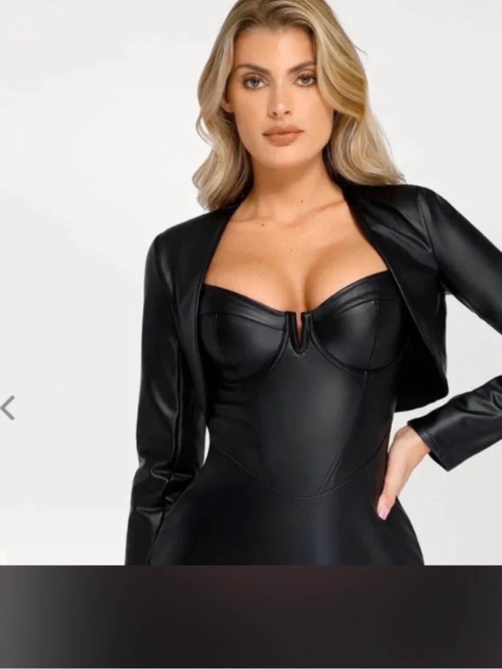 NWT Long Sleeve Faux Leather Bolero
Jacket PRICE IS FIRM